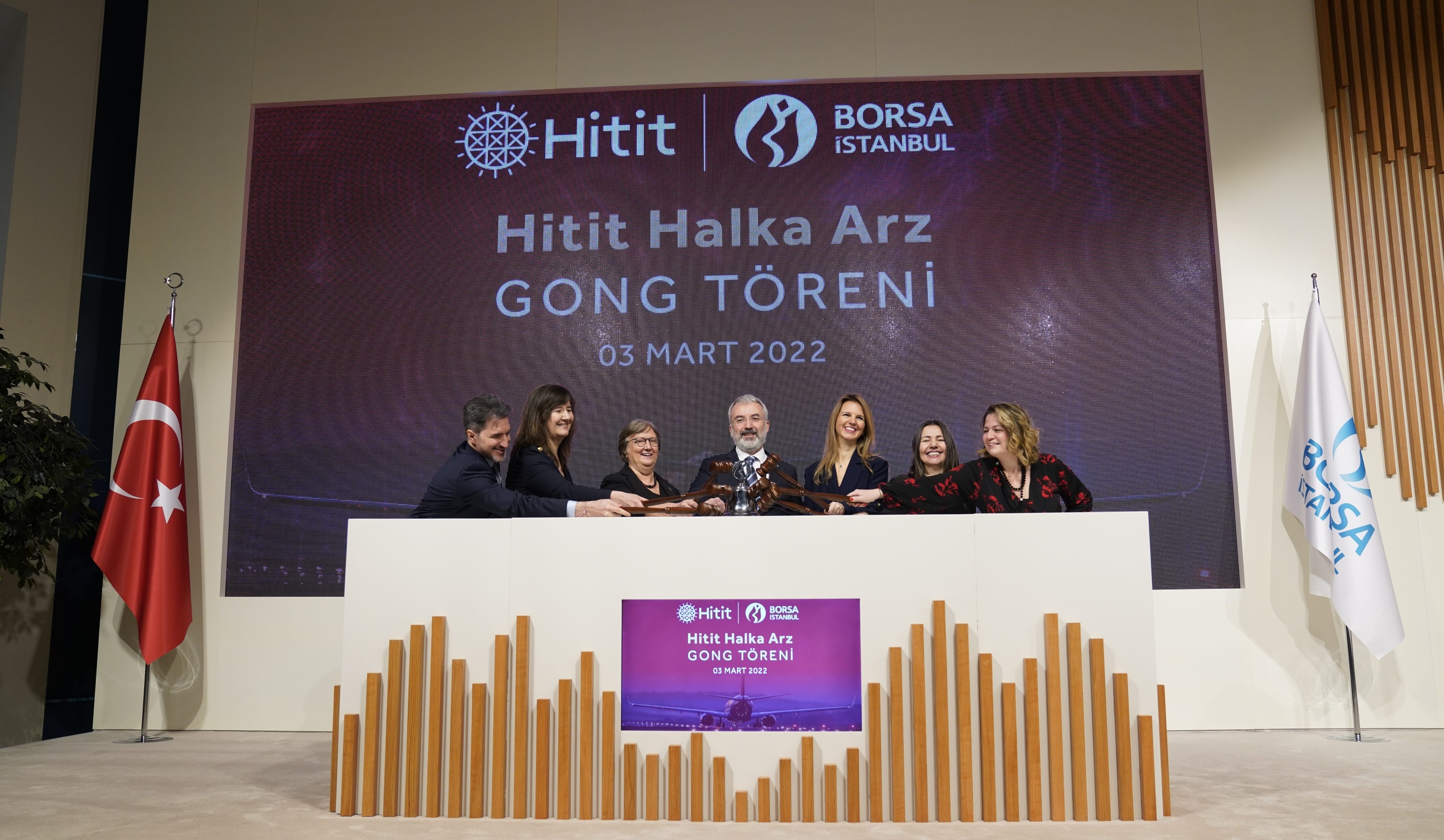 With the successful completion of its public offering, Hitit started trading on Borsa Istanbul with the code "HTTBT"